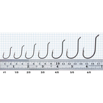 Rite Angler Octopus Beak Up-eye hook kit size chart